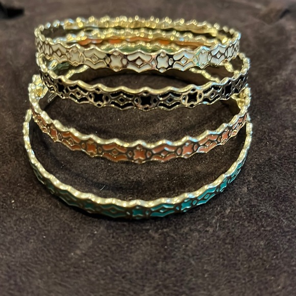 4 Kendra Scott colorful bangles - Picture 1 of 3